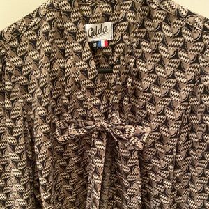 Gilda vintage quality sweater button up pattern